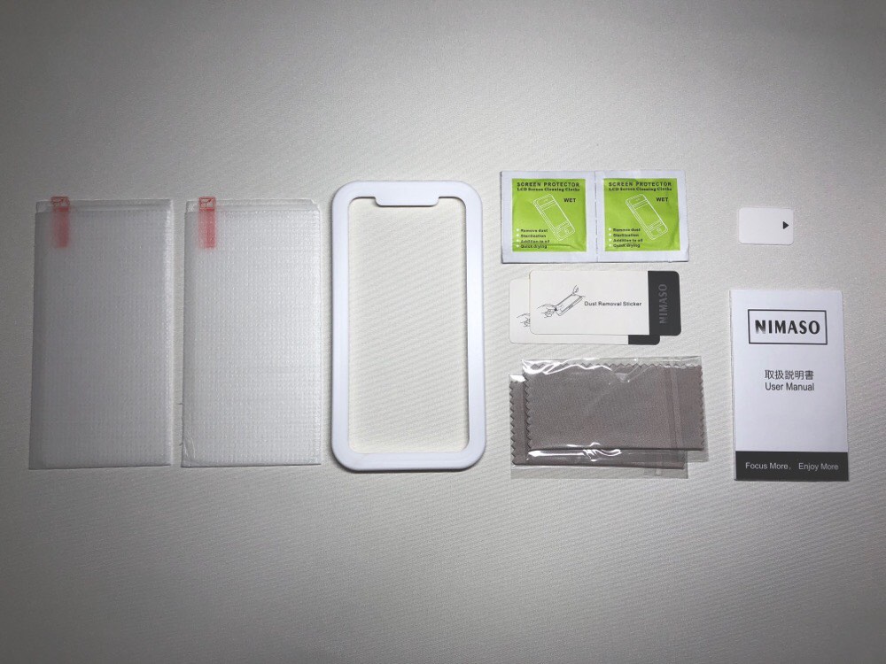 Nimaso iPhoneX 用 強化ガラス液晶保護フィルム